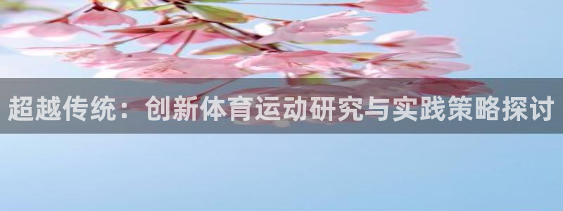 k1体育平台下载：超越传统：创新体育运动研究与实践策略探讨