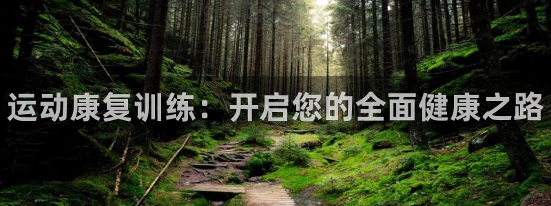k1体育十年品牌官网：运动康复训练：开启您的全面健康之路